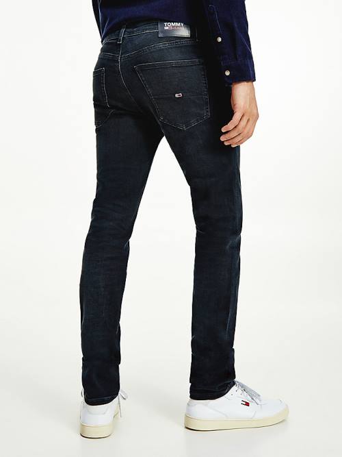 Tommy Hilfiger Scanton Slim Fit Black Faded Farmer Férfi Denim | TH789HRJ