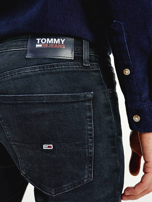 Tommy Hilfiger Scanton Slim Fit Black Faded Farmer Férfi Denim | TH789HRJ