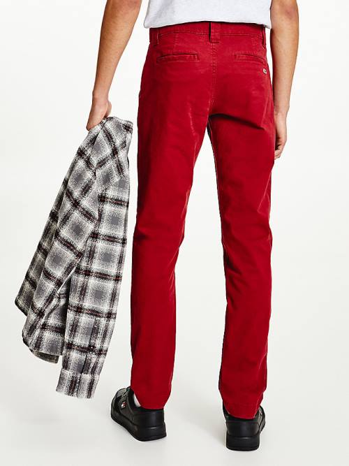 Tommy Hilfiger Scanton Slim Fit Chinos Nadrág Férfi Piros | TH694HGS