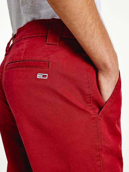 Tommy Hilfiger Scanton Slim Fit Chinos Nadrág Férfi Piros | TH694HGS