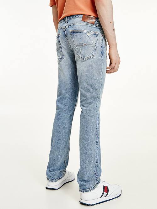 Tommy Hilfiger Scanton Slim Fit Distressed Farmer Férfi Denim | TH147HRV