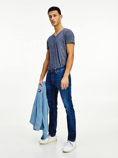 Tommy Hilfiger Scanton Slim Fit Faded Farmer Férfi Denim | TH537DRK