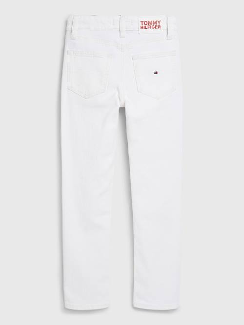 Tommy Hilfiger Scanton Slim White Farmer Fiú Denim | TH294FED