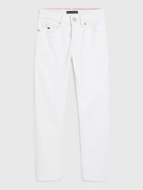 Tommy Hilfiger Scanton Slim White Farmer Fiú Denim | TH294FED