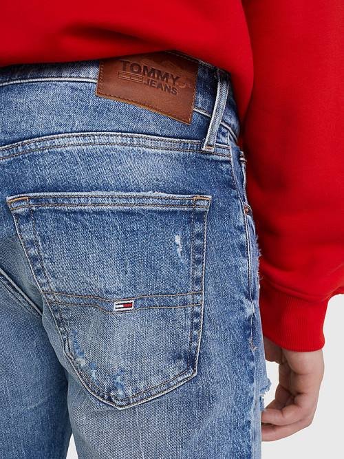 Tommy Hilfiger Scanton Washed & Worn Slim Fit Farmer Férfi Denim | TH407GJE