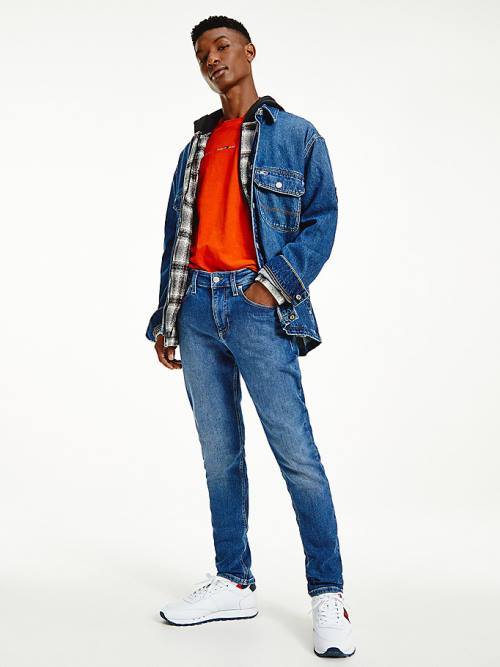 Tommy Hilfiger Scanton Y Slim Farmer Férfi Denim | TH507NKZ