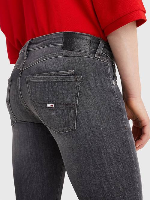 Tommy Hilfiger Scarlett Low Rise Skinny Black Ankle Farmer Női Denim | TH126PUE