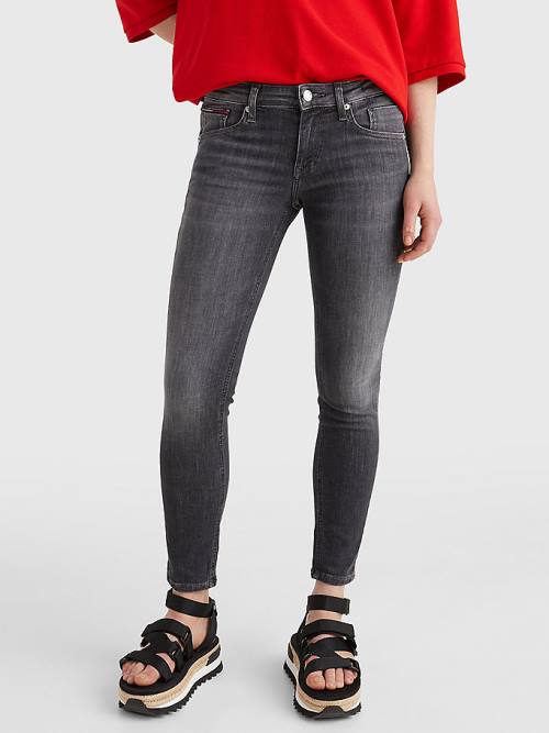 Tommy Hilfiger Scarlett Low Rise Skinny Black Ankle Farmer Női Denim | TH126PUE