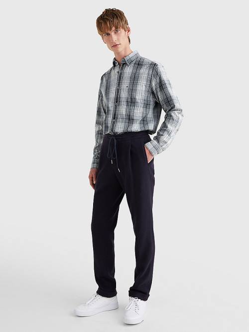 Tommy Hilfiger Shadow Check Relaxed Fit Ingek Férfi Szürke | TH906LZB