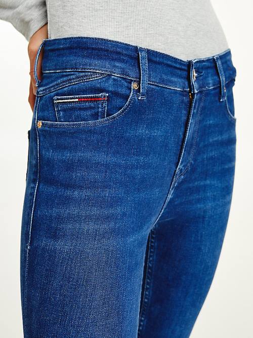 Tommy Hilfiger Shape Mid Rise Skinny Faded Farmer Női Denim | TH890QJG