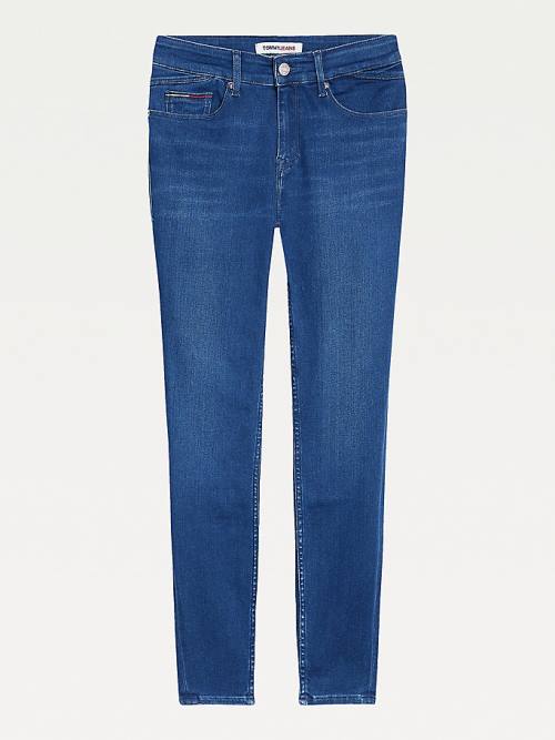 Tommy Hilfiger Shape Mid Rise Skinny Faded Farmer Női Denim | TH890QJG