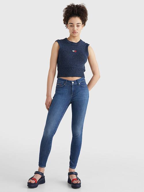 Tommy Hilfiger Shape Mid Rise Skinny Farmer Női Denim | TH720RYF