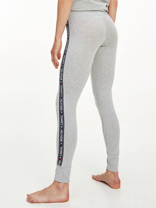 Tommy Hilfiger Side Logo Leggings Női Szürke | TH029PJB