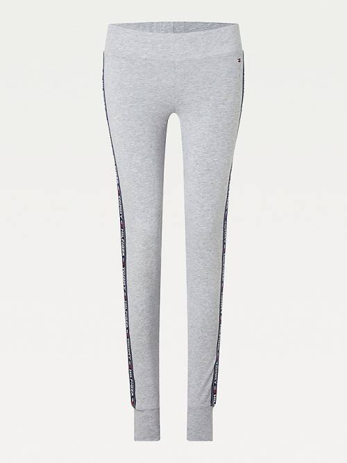 Tommy Hilfiger Side Logo Leggings Női Szürke | TH029PJB