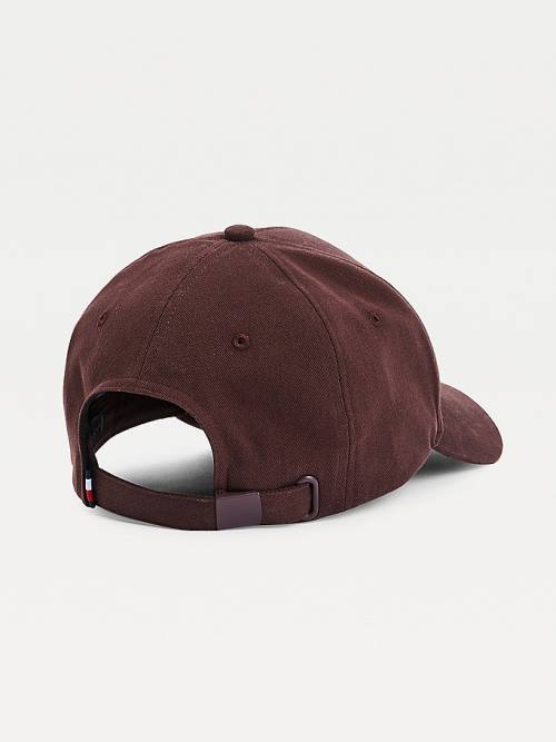 Tommy Hilfiger Signature Badge Cap Kalap Férfi Piros | TH702FVY