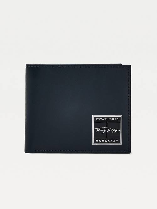 Tommy Hilfiger Signature Card And Coin Pénztárca Férfi Kék | TH694DJO