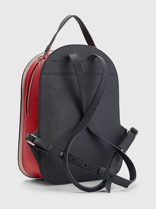 Tommy Hilfiger Signature Colour-Blocked Backpack Táska Női Kék | TH032ZMS