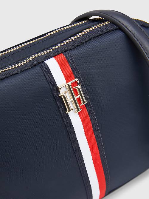 Tommy Hilfiger Signature Crossover Táska Női Kék | TH891ZNV