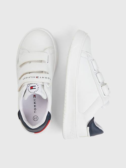 Tommy Hilfiger Signature Midsole Low-Top Tornacipő Fiú Fehér | TH402AVO