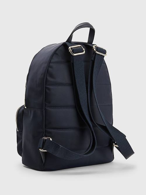 Tommy Hilfiger Signature Tape Backpack Táska Női Kék | TH574LUJ