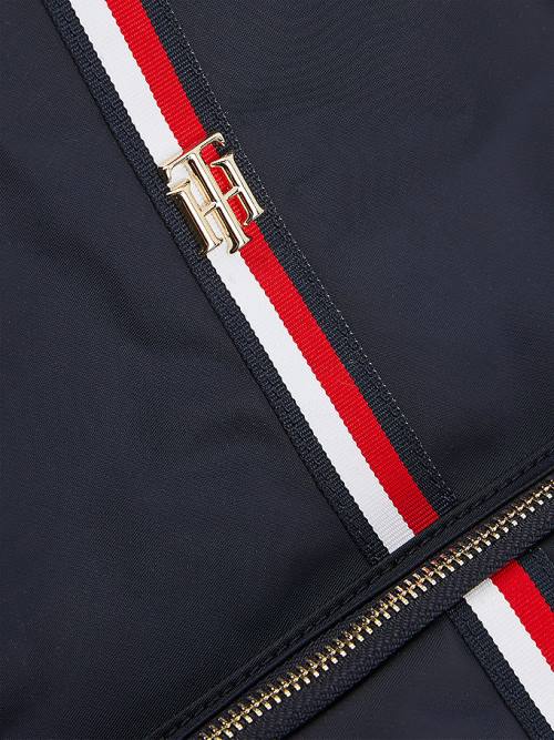 Tommy Hilfiger Signature Tape Backpack Táska Női Kék | TH574LUJ