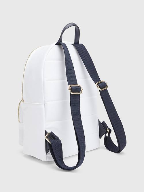 Tommy Hilfiger Signature Tape Backpack Táska Női Fehér | TH638RPN