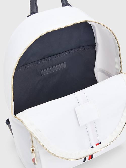 Tommy Hilfiger Signature Tape Backpack Táska Női Fehér | TH638RPN