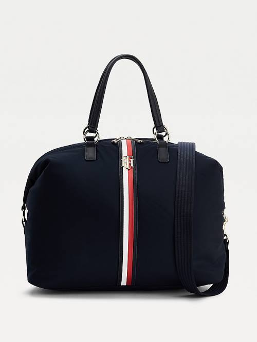 Tommy Hilfiger Signature Tape Weekender Táska Női Kék | TH274CLF