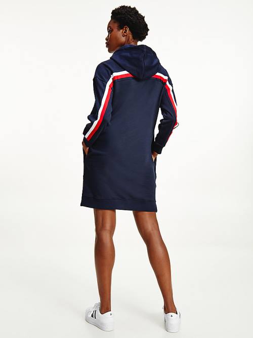 Tommy Hilfiger Signature Trim Ruha Női Kék | TH657LMG