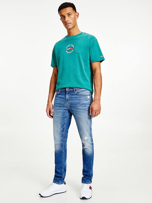 Tommy Hilfiger Simon Skinny Distressed Farmer Férfi Denim | TH702EAP