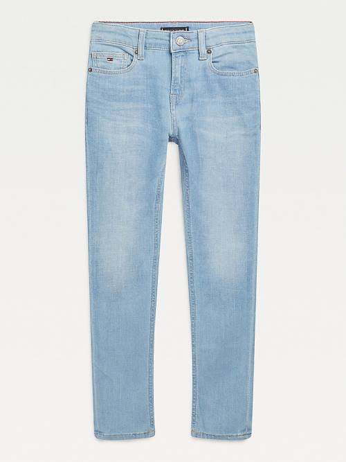 Tommy Hilfiger Simon Skinny Faded Farmer Fiú Denim | TH723VHJ