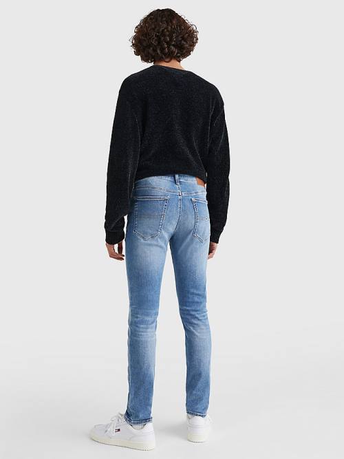 Tommy Hilfiger Simon Skinny Faded Farmer Férfi Denim | TH864CUP