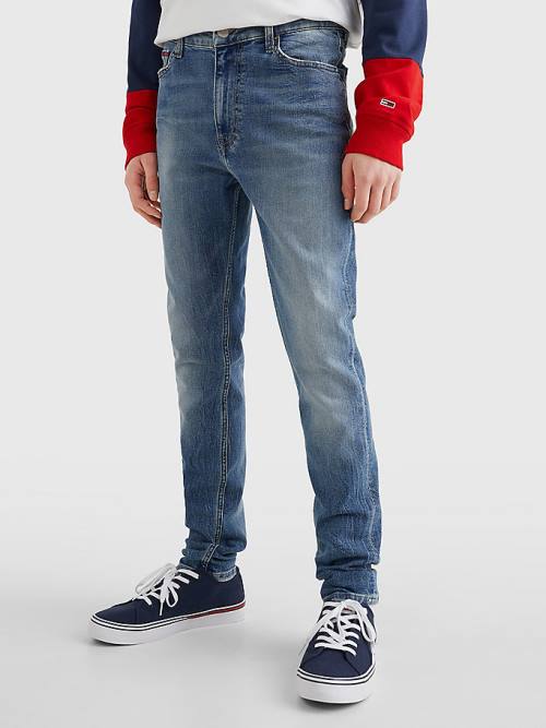 Tommy Hilfiger Simon Skinny Faded Farmer Férfi Denim | TH980TYK