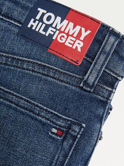 Tommy Hilfiger Simon Skinny Faded Hemp Farmer Fiú Denim | TH798YMG