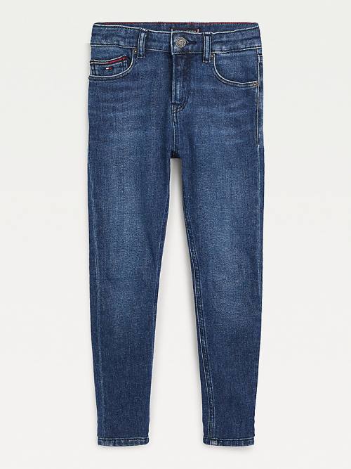 Tommy Hilfiger Simon Skinny Faded Hemp Farmer Fiú Denim | TH798YMG