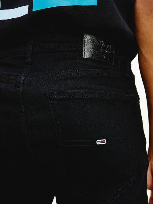 Tommy Hilfiger Simon Skinny Fit Black Farmer Férfi Denim | TH792NIG