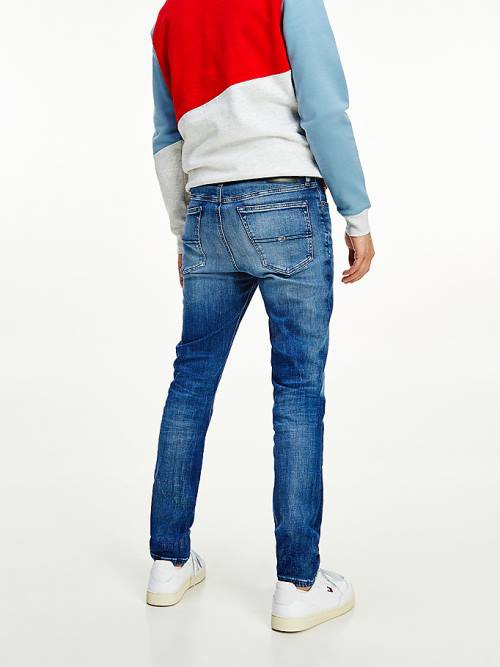 Tommy Hilfiger Simon Skinny Fit Faded Farmer Férfi Denim | TH613LAG