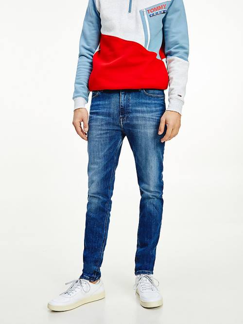 Tommy Hilfiger Simon Skinny Fit Faded Farmer Férfi Denim | TH613LAG