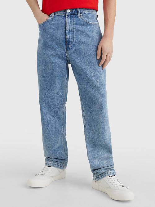 Tommy Hilfiger Skater Relaxed Faded Farmer Férfi Denim | TH634ZNY