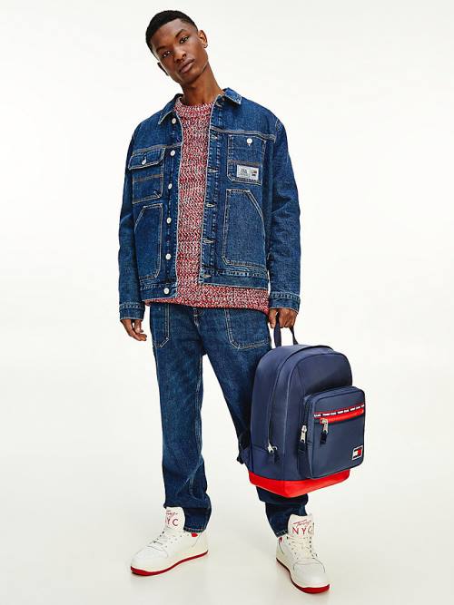 Tommy Hilfiger Skater Relaxed Worker Farmer Férfi Denim | TH672NVS