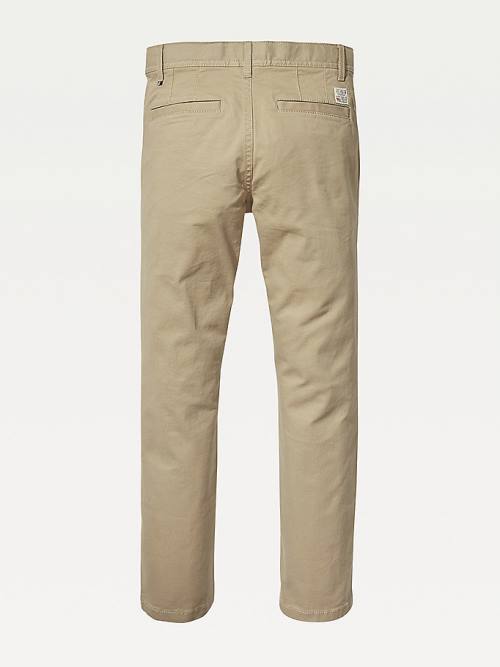 Tommy Hilfiger Slim Fit Chinos Nadrág Fiú Khaki | TH807EJH