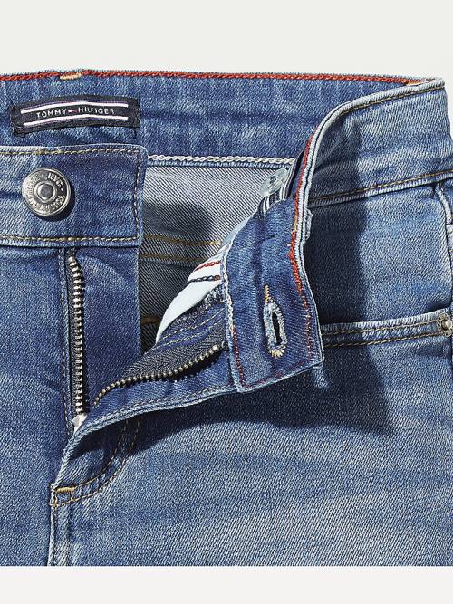 Tommy Hilfiger Slim Fit Farmer Fiú Denim | TH283WND