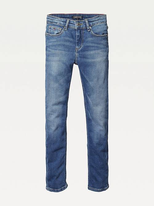 Tommy Hilfiger Slim Fit Farmer Fiú Denim | TH283WND