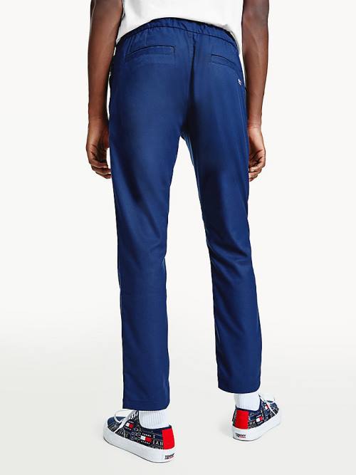 Tommy Hilfiger Slim Fit Joggers Nadrág Férfi Kék | TH832QRU