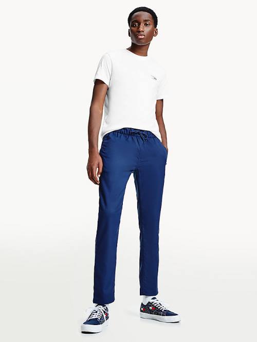 Tommy Hilfiger Slim Fit Joggers Nadrág Férfi Kék | TH832QRU