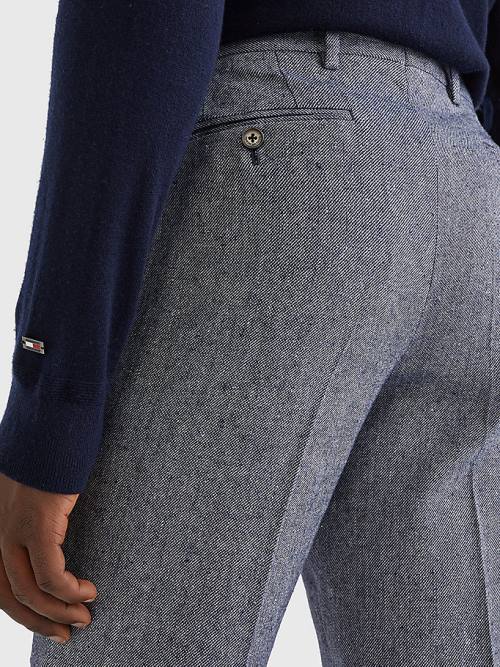 Tommy Hilfiger Slim Fit Nadrág Férfi Kék | TH089JED