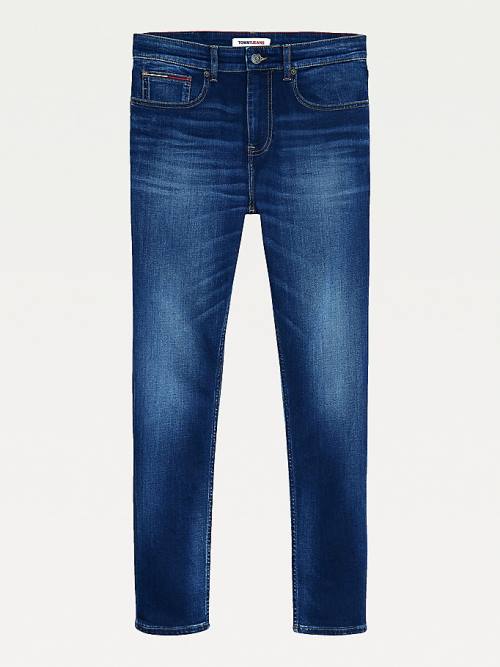 Tommy Hilfiger Slim Fit Tapered Faded Farmer Férfi Denim | TH703JSI