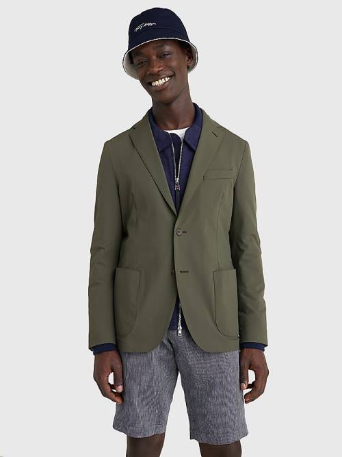 Tommy Hilfiger Slim Fit Unconstructed Blézerek Férfi Zöld | TH372QAM