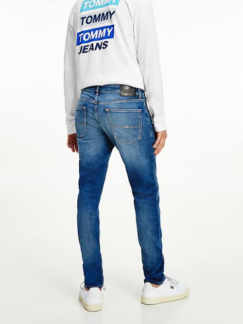 Tommy Hilfiger Slim Tapered Fit Faded Farmer Férfi Denim | TH560WKH