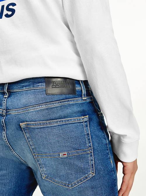 Tommy Hilfiger Slim Tapered Fit Faded Farmer Férfi Denim | TH560WKH